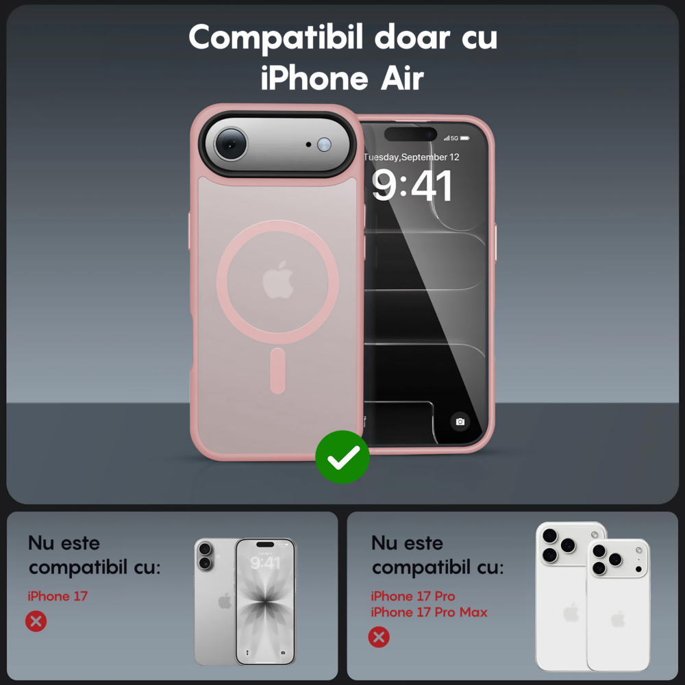 Husa MagSafe - iPhone 17 Air - Roz