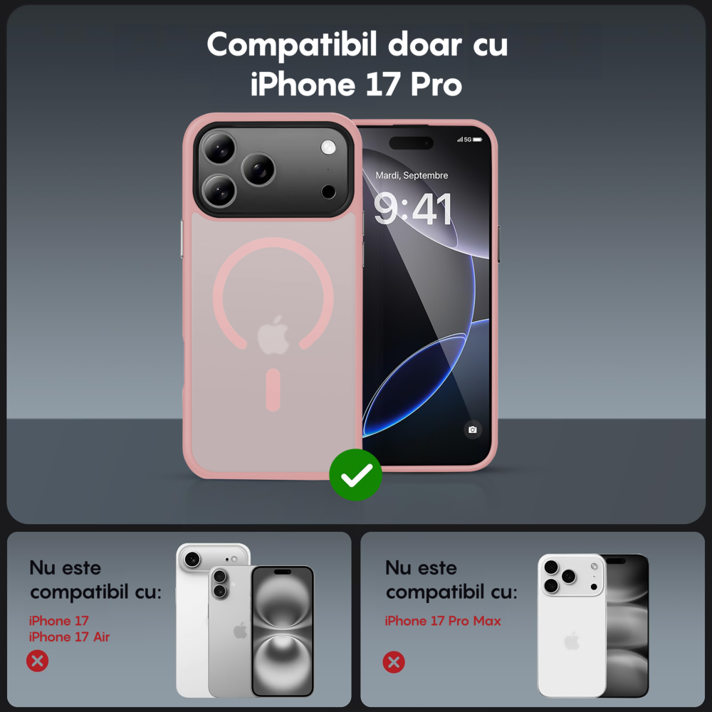Husa MagSafe - iPhone 17 Pro - Roz