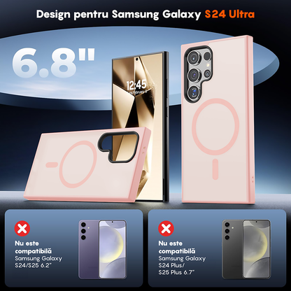Husa MagSafe - Samsung Galaxy S24 Ultra - Roz