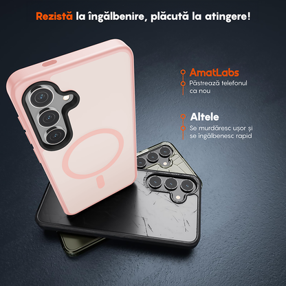 Husa MagSafe - Samsung Galaxy S25 - Roz