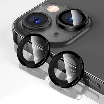 Folie Sticla Lentile Camera MaxDefense+ - iPhone 14/14 Plus - Negru