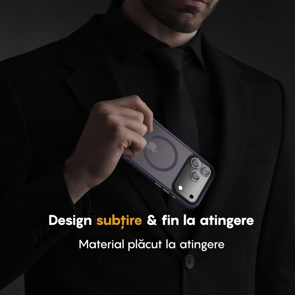 Husa MagSafe - iPhone 17 Pro Max - Mov Inchis