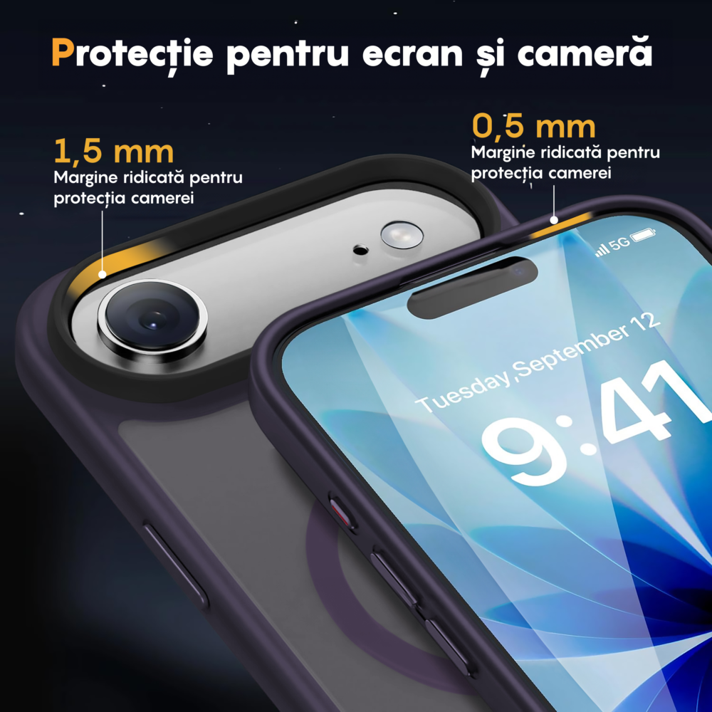 Husa MagSafe - iPhone 17 Air - Mov Inchis