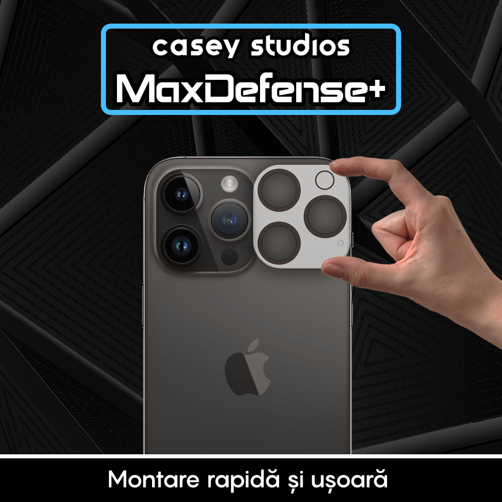 Set 2x Folie Camera MaxDefense+ - iPhone 16 Pro Max/16 Pro - Clear