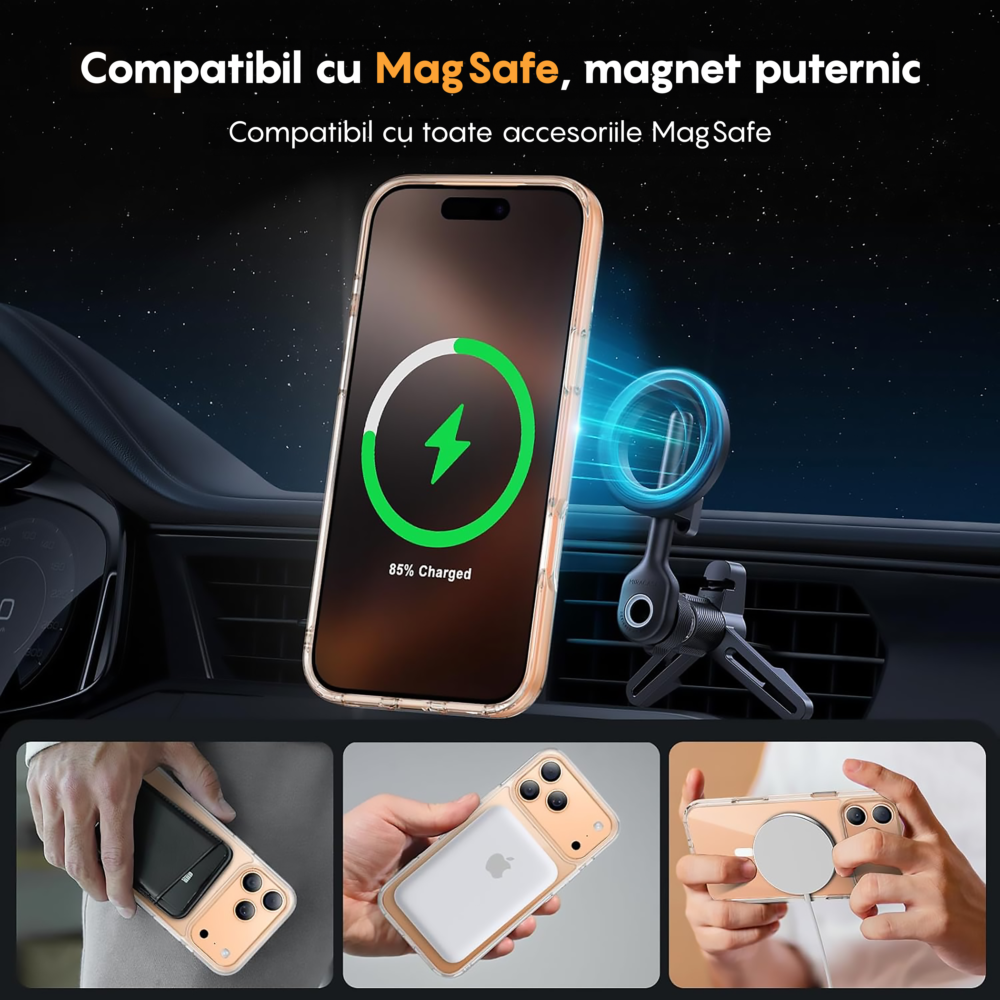 Husa MagSafe - iPhone 17 Pro - Transparent